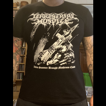 TERRESTRIAL HOSPICE Indian Summer Brought Mushroom Clouds SHIRT SIZE M